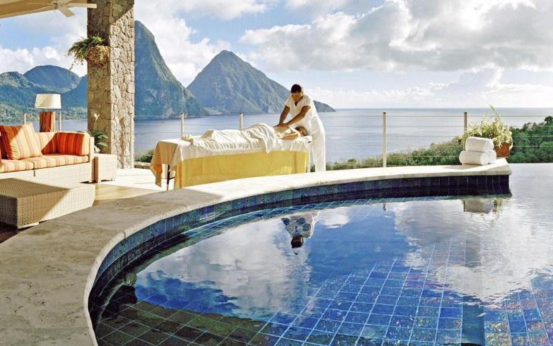 Hotel Jade Mountain Soufrière Esterno foto